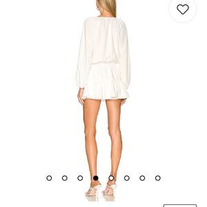 Amanda Uprichard Charleigh romper in ivory sz XS - EUC -worn once for a few hrs